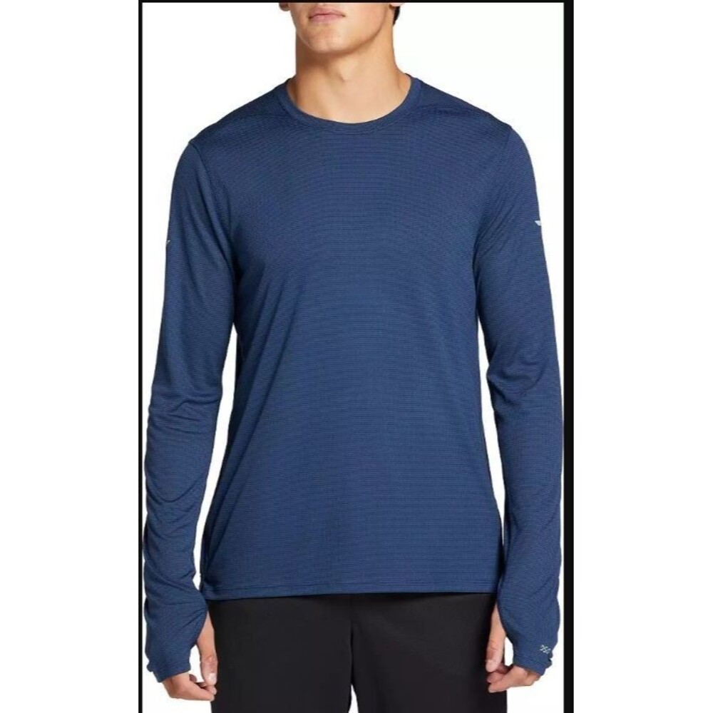 DSG Navy Stride Moisture Wicking UV Protection Long Sleeve Running Shirt XXL